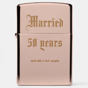 Married 50 Years Zippo Lighter