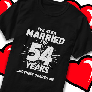 Married 54 Years Funny 54th Wedding Anniversary T-Shirt