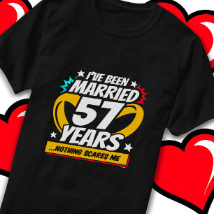 Married 57 Years Funny 57th Wedding Anniversary T-Shirt