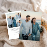 Married and Bright Newlywed Christmas Beach Photo Holiday Card<br><div class="desc">Celebrate your first Christmas as newlyweds with this “Married and Bright” holiday photo card. Featuring elegant script and space for multiple photos, it’s a beautiful way to share your love story with family and friends. A timeless keepsake that blends ocean views, romance, and the magic of your first Christmas together....</div>