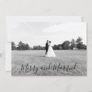 Married and Merry Christmas Card