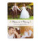 Married and Merry Holly Christmas Photo Card