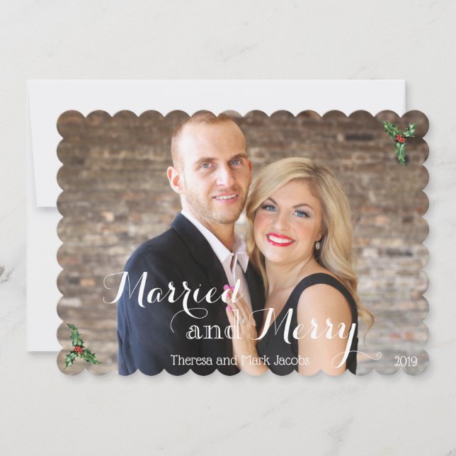Married and Merry Personalized Photo (Front)