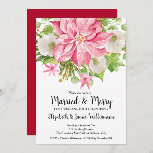 Married and Merry Post_Wedding Christmas Invites