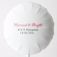 Married & bright add couple name wedding add date