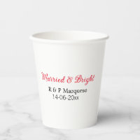 Married & bright add couple name wedding add date
