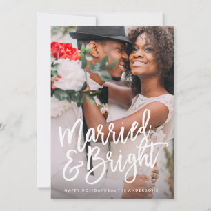 Married & Bright Brushed Holiday Overlay