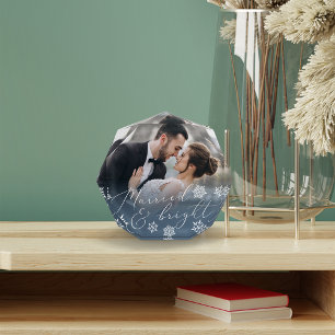 Married & Bright Christmas Wedding Photo Block