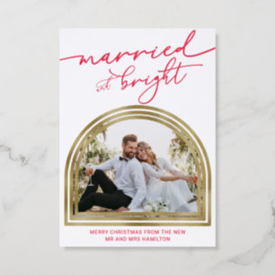 Married & Bright Holiday Wedding Announcement