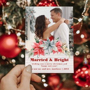 Married & Bright Holiday Wedding Announcement