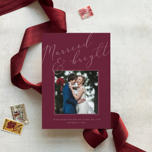Married & Bright   Holiday Wedding Announcement