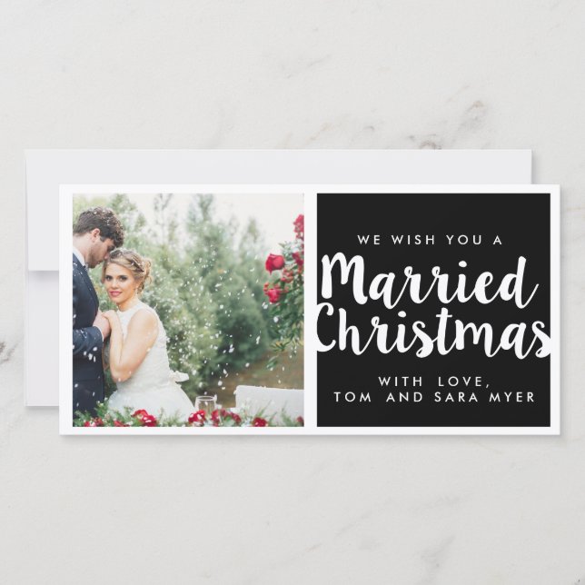 MARRIED CHRISTMAS | CHRISTMAS HOLIDAY CARD (Front)