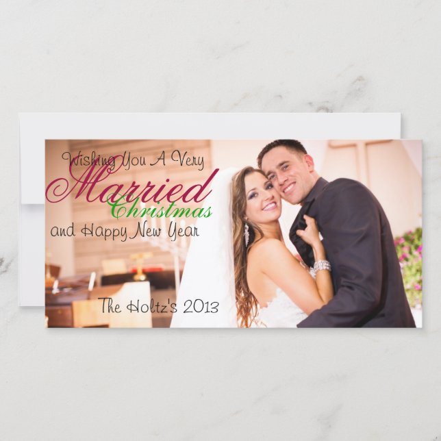 Married Christmas Holiday Card (Front)
