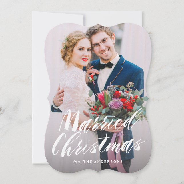 Married Christmas Holiday Card (Front)
