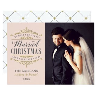Married Christmas | Newlywed Photo Holiday Card