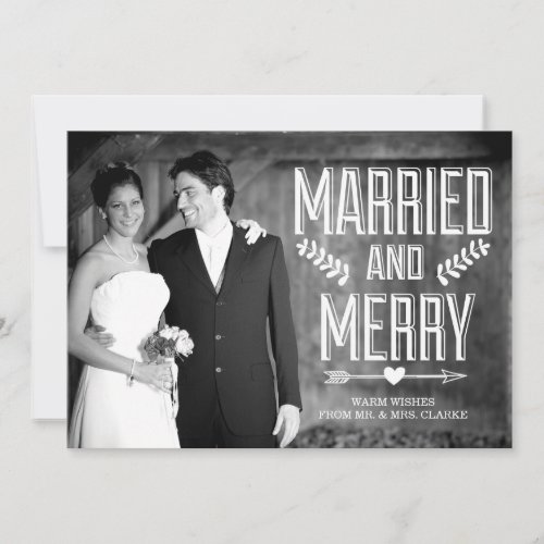 MARRIED CHRISTMAS PHOTO CARDS