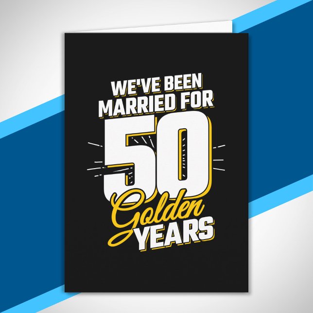 Married Couple 50 Years 50th Wedding Anniversary Card (Creator Uploaded)