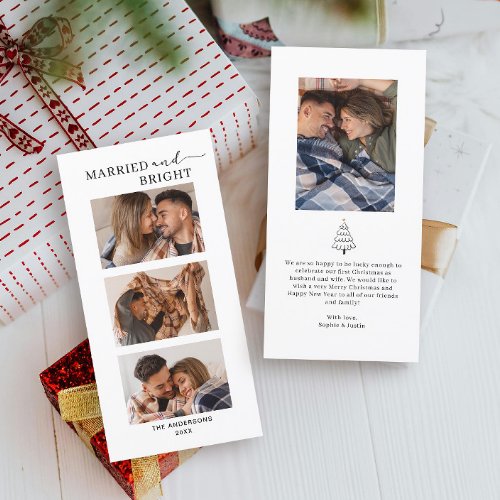 Married Couple First Christmas Photo Holiday Card