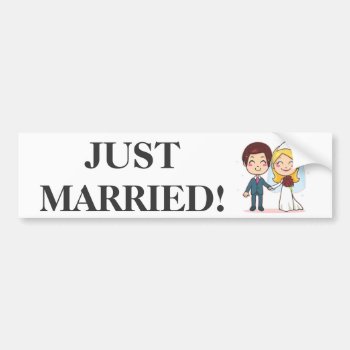 Married Couple Holding Hands Bumper Sticker by Kakigori at Zazzle