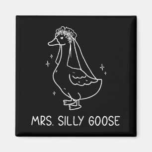 Married Couple Matching Mrs. Goose Newlywed Magnet