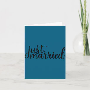 Married est 2026 honeymoon newlywed wedding card