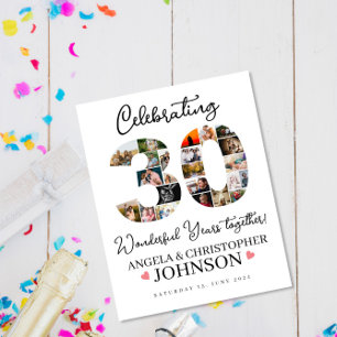 married for 30 years Wedding Anniversary Poster