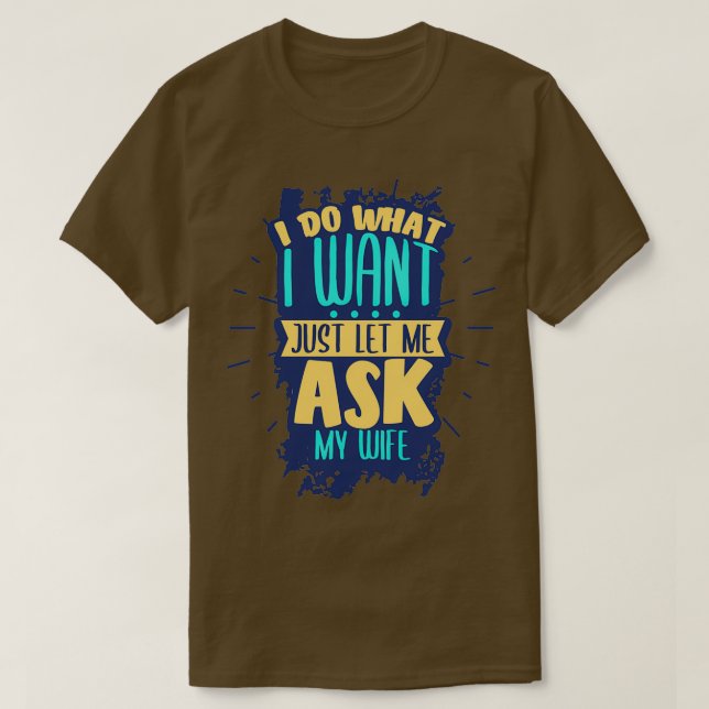 Married Husband and Wife T-Shirt (Design Front)