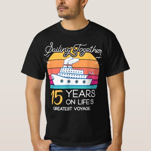 Married in 15 Years Wedding Anniversary Cruise_Rec T_Shirt