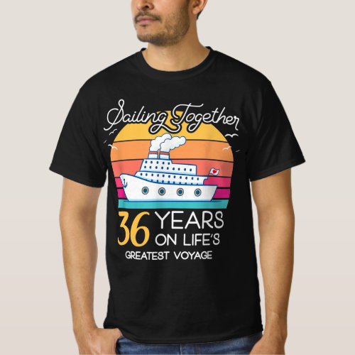 Married in 36 Years Wedding Anniversary Cruise_Rec T_Shirt