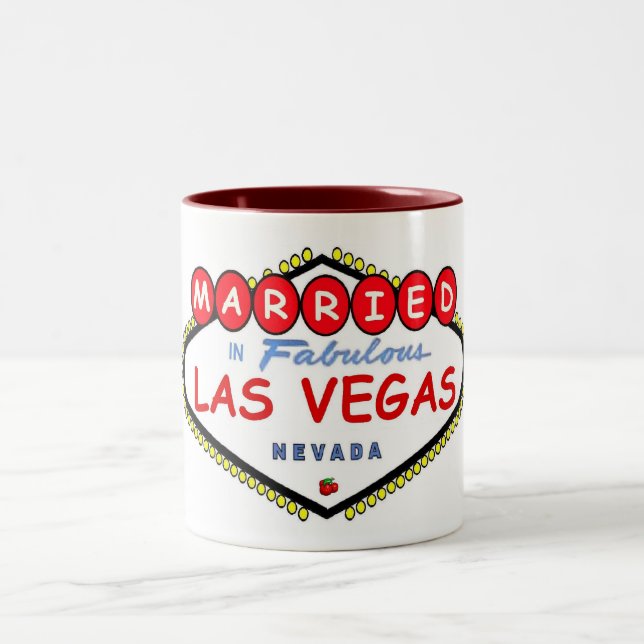 MARRIED In Fabulous Las Vegas Cherry logo Mug (Center)