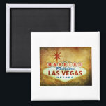Married in Fabulous LAS VEGAS Magnet<br><div class="desc">Using the iconic Welcome to Las Vegas sign,  here's a fun design with Married in Fabulous Las Vegas Nevada.  Great decor for bridal showers,  weddings,  parties and bachelorette parties.</div>