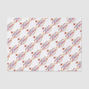 Married in Fabulous Las Vegas, Nevada neon sign Tissue Paper