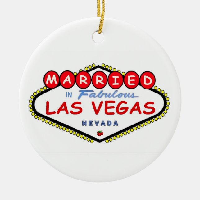 MARRIED In Fabulous Las Vegas Ornament (Front)
