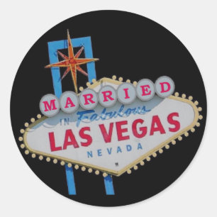 MARRIED In Fabulous Las Vegas Sticker