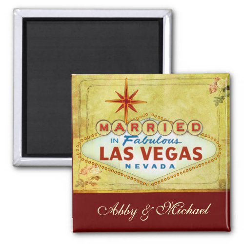 Married in Fabulous Las Vegas _ Vintage Magnet
