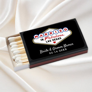 Married in Fabulous Las Vegas Wedding Matchboxes