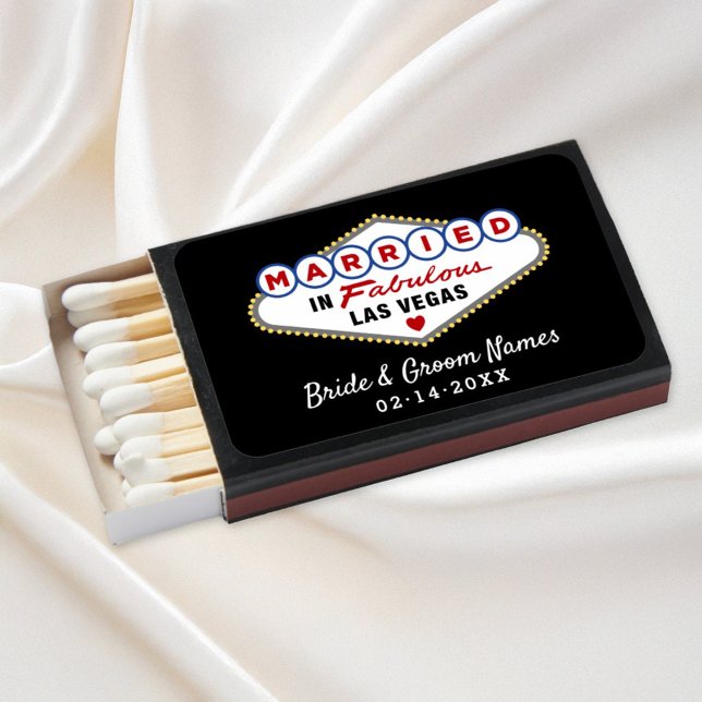 Married in Fabulous Las Vegas Wedding Matchboxes (Creator Uploaded)
