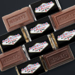 Married in Fabulous Vegas Black Wedding Monogram Hershey's Miniatures<br><div class="desc">These unique and fun custom "Married in Fabulous Las Vegas" wedding Hershey Miniatures candy favors feature a monogram of the bride and groom's names and wedding dates with a black background. Black,  white,  red,  blue,  yellow,  and gray design colors.</div>