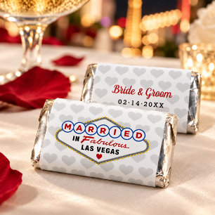 Married in Las Vegas Hearts Wedding Hershey's Miniatures