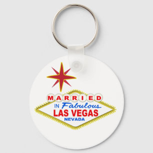 Married In Las Vegas Keychain