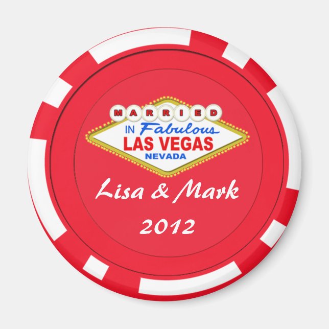 Married In Las Vegas Magnet (Front)