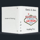 MARRIED in Las Vegas Personalized Binder<br><div class="desc">MARRIED in Las Vegas Personalized Binder
Front of album  add names of Bride & Groom and Date of wedding
Optional on back of album,   you can add location where you got married in Las Vegas!</div>