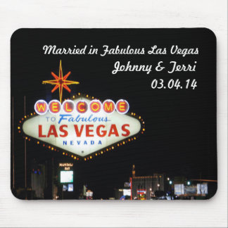 Married in Las Vegas Personalized Mousepad! Mouse Pad