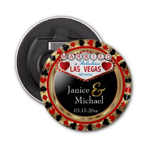 Married in Las Vegas Style _ Red Bottle Opener