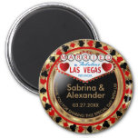 Married In Las Vegas - Thank You - Red Magnet at Zazzle