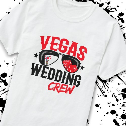 Married in Las Vegas _ Vegas Wedding Party T_Shirt