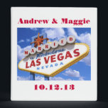 Married In Las Vegas Wedding Album 3 Ring Binder<br><div class="desc">Married In Las Vegas Wedding Album. Personalize with your own names and wedding date.</div>
