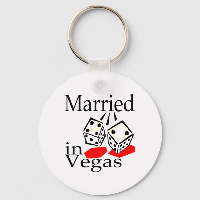 Married in Vegas Keychain (Front)