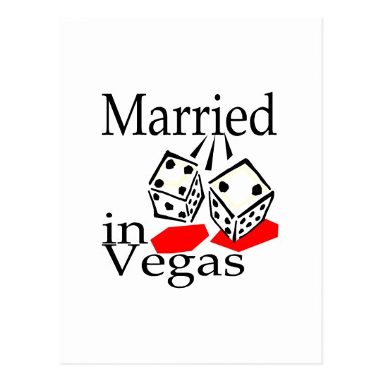 Married In Vegas Postcard 3463