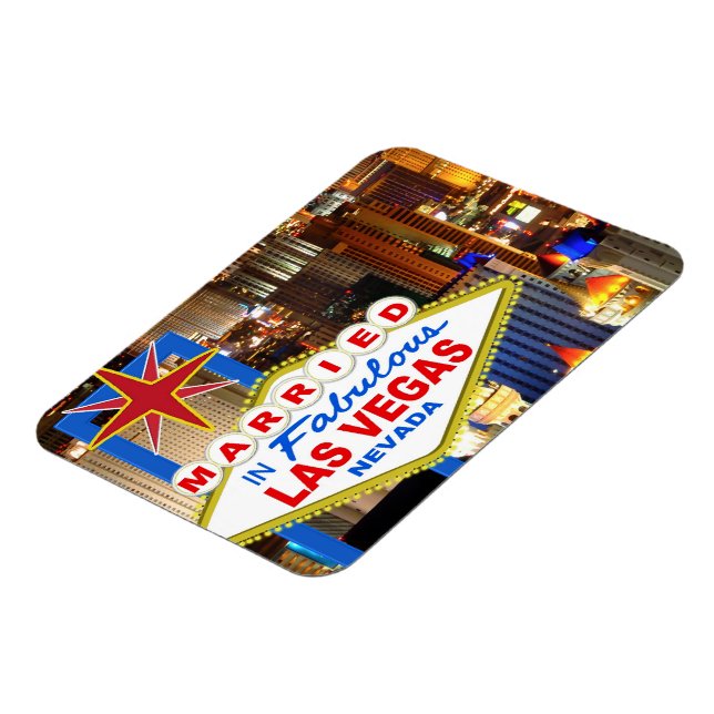Married In Vegas Refridgerator Magnet (Left Side)